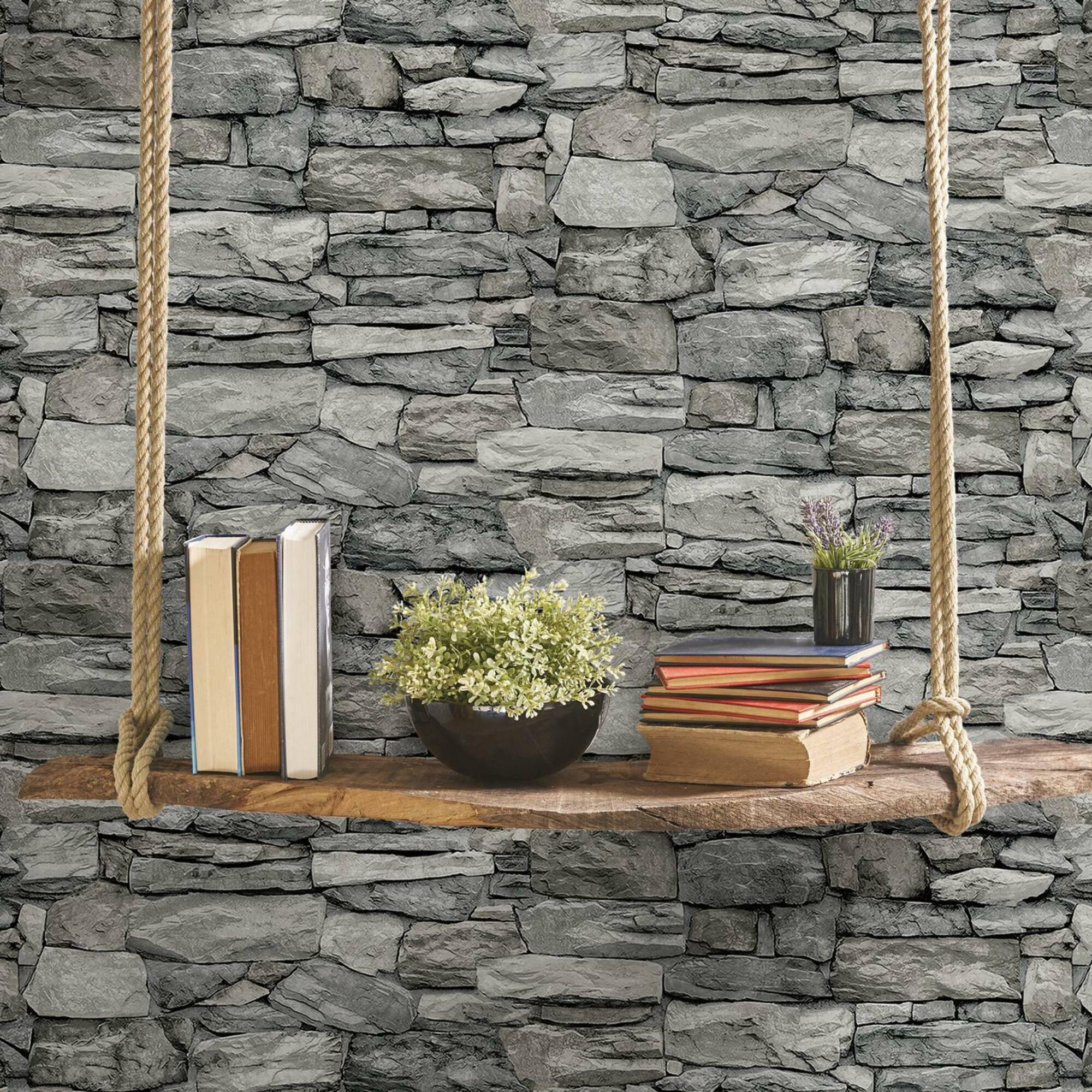 RoomMates Stone Peel & Stick Wallpaper
